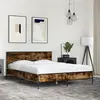 Image de Cadre De Lit Sans Matelas Chêne Fumé 140x200 Cm Vidaxl