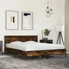 Image de Cadre De Lit Sans Matelas Chêne Fumé 150x200 Cm Vidaxl