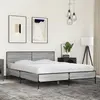 Image de Cadre De Lit Sans Matelas Sonoma Gris 150x200 Cm Vidaxl