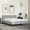 Image de Cadre De Lit Sans Matelas Sonoma Gris 160x200 Cm Vidaxl