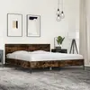 Image de Cadre De Lit Sans Matelas Chêne Fumé 180x200 Cm Vidaxl
