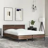 Image de Cadre De Lit Sans Matelas Ch  ne Marron 140x190 Cm Vidaxl