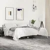 Image de vidaXL Cadre de lit chêne marron 180x200 cm bois dingénierie et métal lit meuble de chambre à coucher sommier lit 3280061