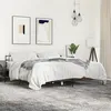 Image de vidaXL Cadre de lit chêne marron 200x200 cm bois dingénierie et métal lit meuble de chambre à coucher sommier lit 3280066