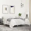 Image de vidaXL Cadre de lit sonoma gris 140x190 cm bois dingénierie et métal lit meuble de chambre à coucher sommier lit 3280080
