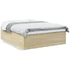 Image de Cadre De Lit Sans Matelas Chêne Sonoma 160x200 Cm Vidaxl