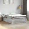 Image de Cadre De Lit Sans Matelas Sonoma Gris 150x200 Cm Vidaxl