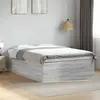 Image de Cadre De Lit Sans Matelas Sonoma Gris 140x190 Cm Vidaxl