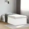 Image de Cadre De Lit Sans Matelas Blanc 100x200 Cm Vidaxl