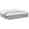 Image de Vidaxl cadre de lit sans matelas sonoma gris 200x200 cm