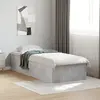 Image de Cadre De Lit Sans Matelas Gris Béton 100x200 Cm Vidaxl