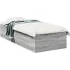 Image de Cadre De Lit Sans Matelas Sonoma Gris 90x200 Cm Vidaxl