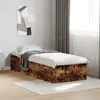 Image de Cadre De Lit Sans Matelas Chêne Fumé 90x190 Cm Vidaxl