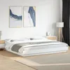 Image de vidaXL Cadre de lit avec lumières LED sans matelas blanc 180x200 cm 3281077