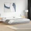 Image de Cadre De Lit Et Lumières Led Sans Matelas Sonoma Gris 180x200cm Vidaxl