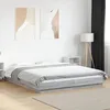 Image de vidaXL Cadre de lit avec lumières LED sonoma gris 160x200 cm meuble de chambre à coucher sommier lit de palette lit lit 3281089