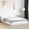 Image de vidaXL Cadre de lit avec lumières LED sans matelas blanc 140x200 cm 3281098