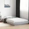 Image de Cadre De Lit Et Lumières Led Sans Matelas Sonoma Gris 100x200cm Vidaxl