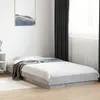 Image de Cadre De Lit Et Lumières Led Sans Matelas Gris Béton 90x200 Cm Vidaxl