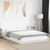 Image de Cadre De Lit Avec Lumières Led Sans Matelas Blanc 140x190 Cm Vidaxl