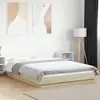 Image de Cadre De Lit Avec Lumières Led Sans Matelas140x190 Cm Vidaxl