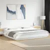 Image de Cadre De Lit Sans Matelas Blanc 200x200 Cm Vidaxl