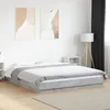 Image de vidaXL Cadre de lit gris béton 160x200 cm bois dingénierie meuble de chambre à coucher sommier lit de palette lit lit 3281178