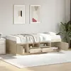Image de Lit De Jour Avec Tiroirs Sans Matelas Chêne Sonoma 100x200 Cm Vidaxl