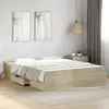 Image de Cadre De Lit Avec Tiroirs Sans Matelas Chêne Sonoma 150x200 Cm Vidaxl