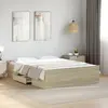 Image de Cadre De Lit Avec Tiroirs Sans Matelas Chêne Sonoma 120x200 Cm Vidaxl