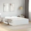 Image de vidaXL Cadre de lit avec tiroirs sans matelas blanc 140x190 cm 3280307