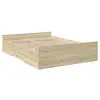Image de Vidaxl cadre de lit avec tiroirs sans matelas chêne sonoma 140x190 cm