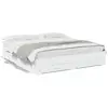 Image de Vidaxl cadre de lit avec tiroirs sans matelas blanc 200x200 cm