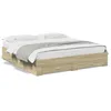 Image de vidaXL Cadre de lit avec tiroirs sans matelas chêne sonoma 180x200 cm 3280365