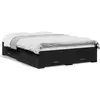Image de Vidaxl cadre de lit avec tiroirs sans matelas noir 135x190 cm