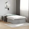 Image de Cadre De Lit Avec Tiroirs Sans Matelas Gris Béton 100x200 Cm Vidaxl
