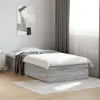 Image de Cadre De Lit Avec Tiroirs Sans Matelas Sonoma Gris 100x200 Cm Vidaxl