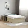 Image de Cadre De Lit Avec Tiroirs Sans Matelas Chêne Sonoma 90x200 Cm Vidaxl