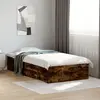 Image de Cadre De Lit Avec Tiroirs Sans Matelas Chêne Fumé 90x200 Cm Vidaxl