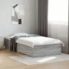 Image de vidaXL Cadre de Lit et Tiroirs Sommier à Lattes Lit Adulte Lit Simple de Chambre à Coucher Intérieur Sonoma Gris 90x200 3280431
