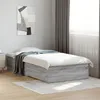 Image de vidaXL Cadre de lit avec tiroirs sans matelas sonoma gris 90x190 cm 3280438