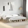 Image de Cadre De Lit Sans Matelas Chêne Sonoma 200x200 Cm Vidaxl