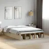 Image de Cadre De Lit Sans Matelas Chêne Sonoma 135x190 Cm Vidaxl
