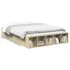 Image de Vidaxl cadre de lit sans matelas chêne sonoma 135x190 cm