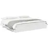Image de Vidaxl cadre de lit avec tiroirs sans matelas blanc 200x200 cm
