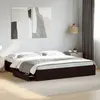 Image de Cadre De Lit Avec Tiroirs Sans Matelas Noir 200x200 Cm Vidaxl