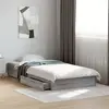 Image de Cadre De Lit Avec Tiroirs Sans Matelas Sonoma Gris 100x200 Cm Vidaxl