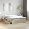 Image de vidaXL Cadre de lit avec tiroirs sans matelas chêne sonoma 120x190 cm 3280701