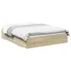 Image de Vidaxl cadre de lit avec tiroirs sans matelas chêne sonoma 120x190 cm