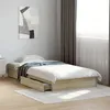 Image de vidaXL Cadre de lit avec tiroirs sans matelas chêne sonoma 90x190 cm 3280708